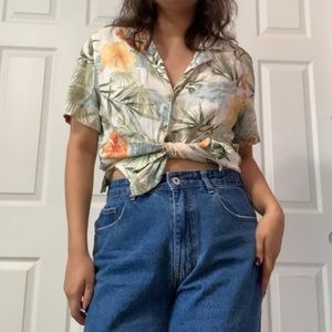 GREEN & YELLOW HAWAIIAN SHIRT